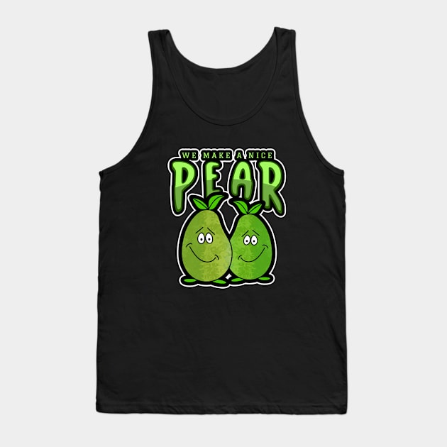 PAIR Of Cute Pears Art Funny Food Pun Tank Top by SartorisArt1